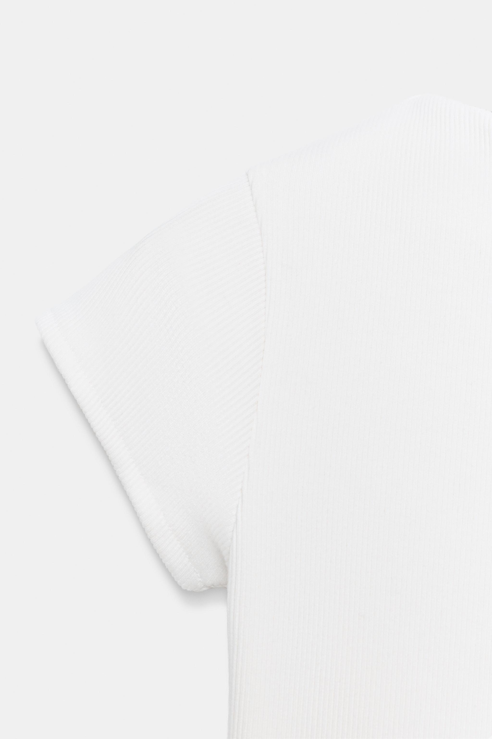 RIBBED BUTTON-UP T-SHIRT
